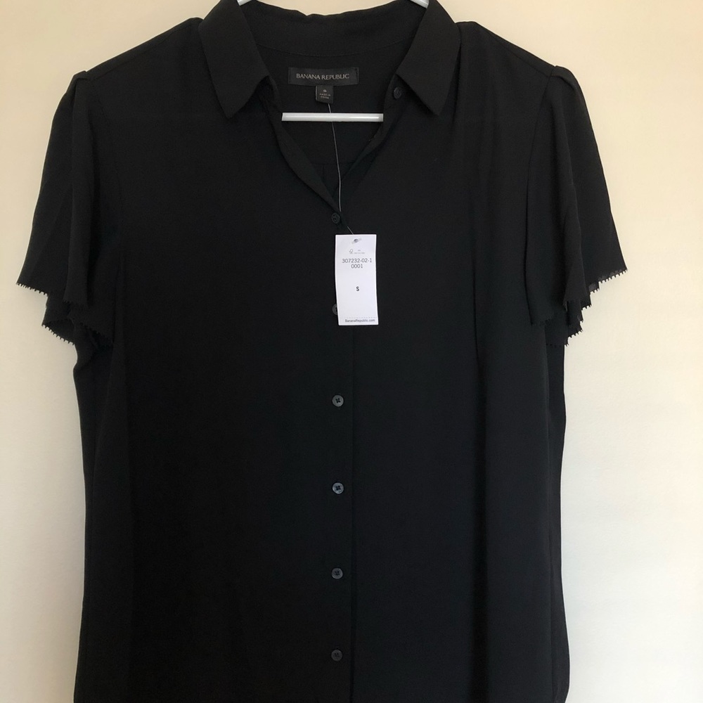Banana Republic Flutter Sleeve Top
